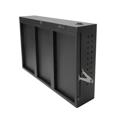 WorkPro 36-Inch Wall Mount Workbench with Foldable Steel Surface, Black,