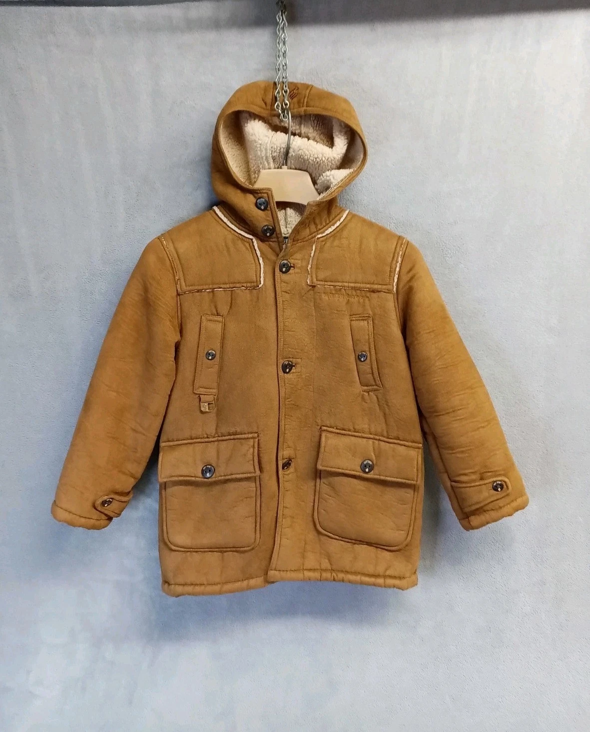 Rocawear Jacket Youth Large (7) Brown Hoodie Coat