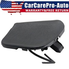 Front Black Bumper Unpainted Tow Hook Cover For 2016 2017 18 Nissan Altima Sedan