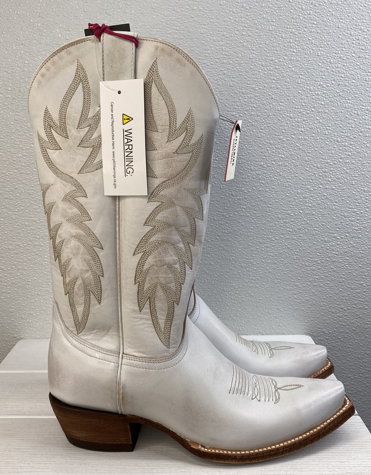 Idyllwind Wheeler Warm Western Boot Womens Size 9 White/Beige Leather Distressed