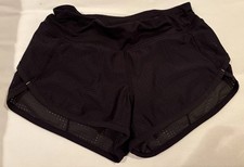 Ivivva Girls Black Youth Athletic Speedy Shorts - Size 10