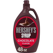Hersheys Chocolate Syrup 48 oz Bulk Bottle Dessert Ice Cream Topping
