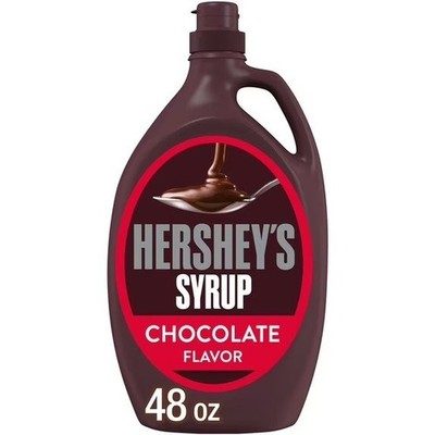 Hersheys Chocolate Syrup 48 oz Bulk Bottle Dessert Ice Cream Topping