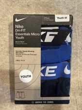 Nike Dri-FIT Essentials Microfiber Boys Boxer Briefs 2-Pack Youth M