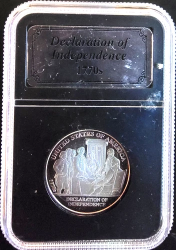 1770-S Declaration Of Independence American History Vtg-0.999 Silver 1/2 Oz Coin