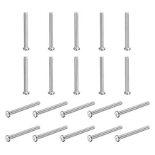 50 Pcs M3x30-0.5mm Phillips Pan Head Machine Screws, Carbon Steel Full Thread