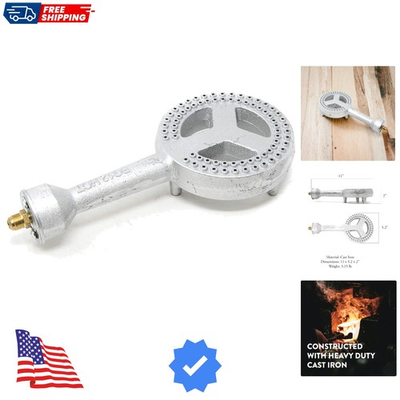 #ad High Pressure Cast Iron Burner Head with Brass Fitting Orifice 50250.0 $27.19