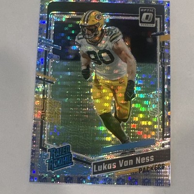 2023 Panini Donruss Optic - Rated Rookie Lukas Van Ness #240 Shield Prizm /32 