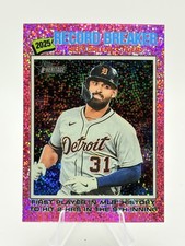 Riley Greene 2026 Topps Heritage #234 Record Breaker Pink Sparkle