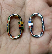 Handmade 925 Sterling Silver Multi Enamel Car...