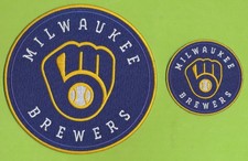 Giant 6" Circular Embroidered Patch of the Milwaukee Brewers Bonus