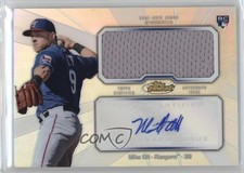 2013 Topps Finest Auto Jumbo Relic Rookie Refractor Mike Olt #AJR-MO2 Auto 1f0