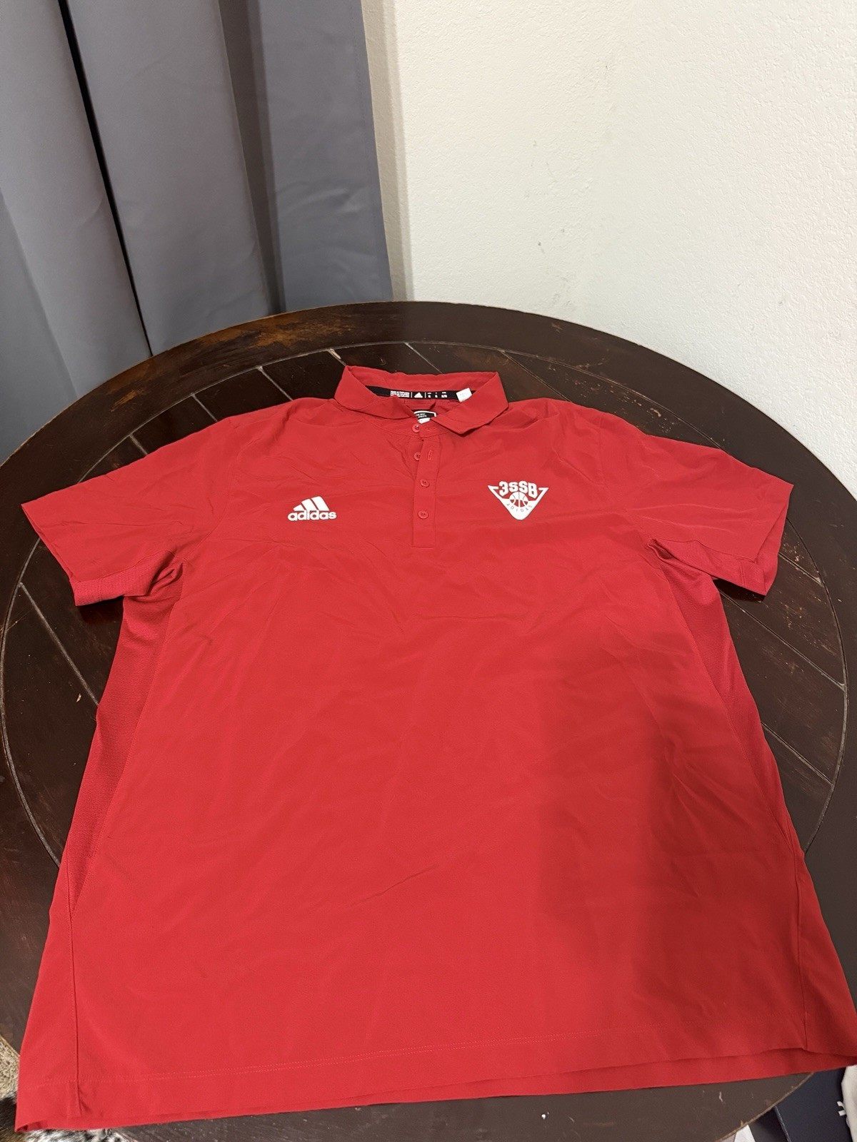 Adidas 3SSB Polo Coaches Rossa Nuova XL 3 Strisce Selezionate