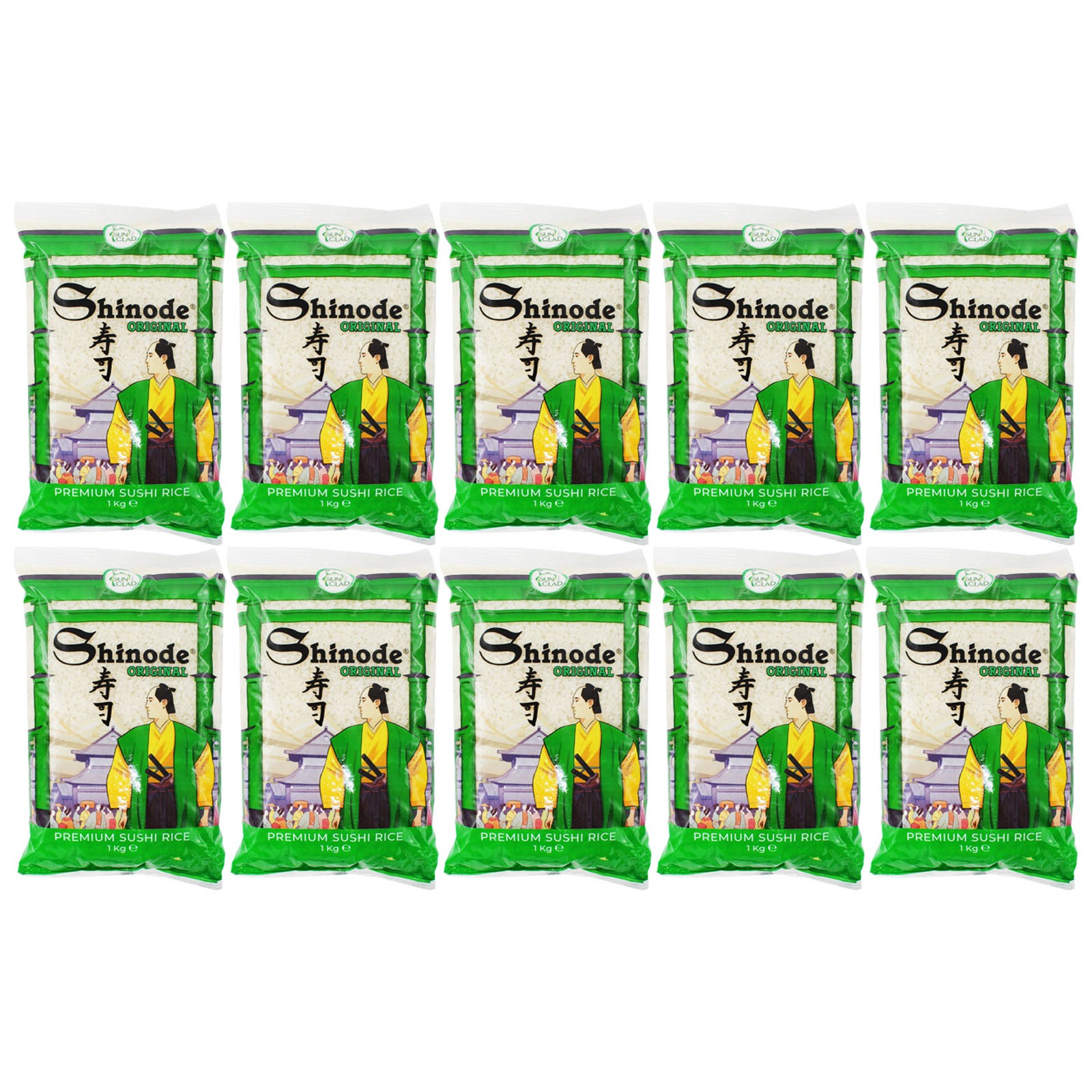 10x1kg Shinode Sushireis Rundkornreis Sushi Reis Risotto Rundkorn Reis