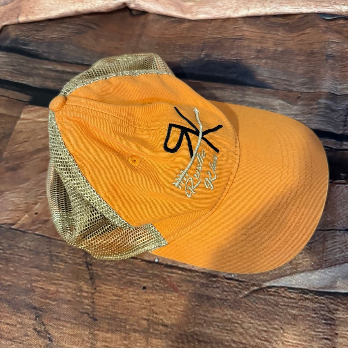 Outdoor Cap Hat PWT-200M Trucker Men's OSFM Orange Tan Rustic Klass Platinum View 5