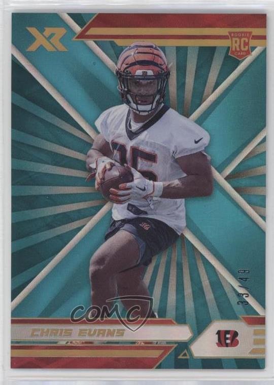 2021 Panini XR Rookies Teal 33/49 Chris Evans #196 Rookie RC 0w8