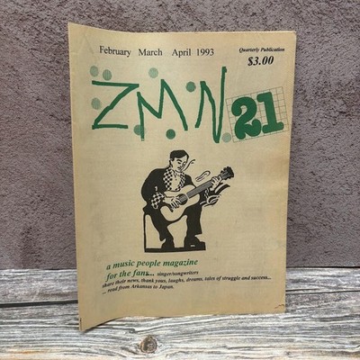 ZMN #21   February-March-April 1993   Zassafras Music News   Singer/Songwriter 