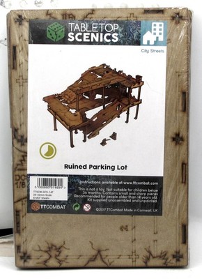 TTCombat TTSCW-DCS-147 Ruined Parking Lot (City Streets) Garage Ruins Terrain