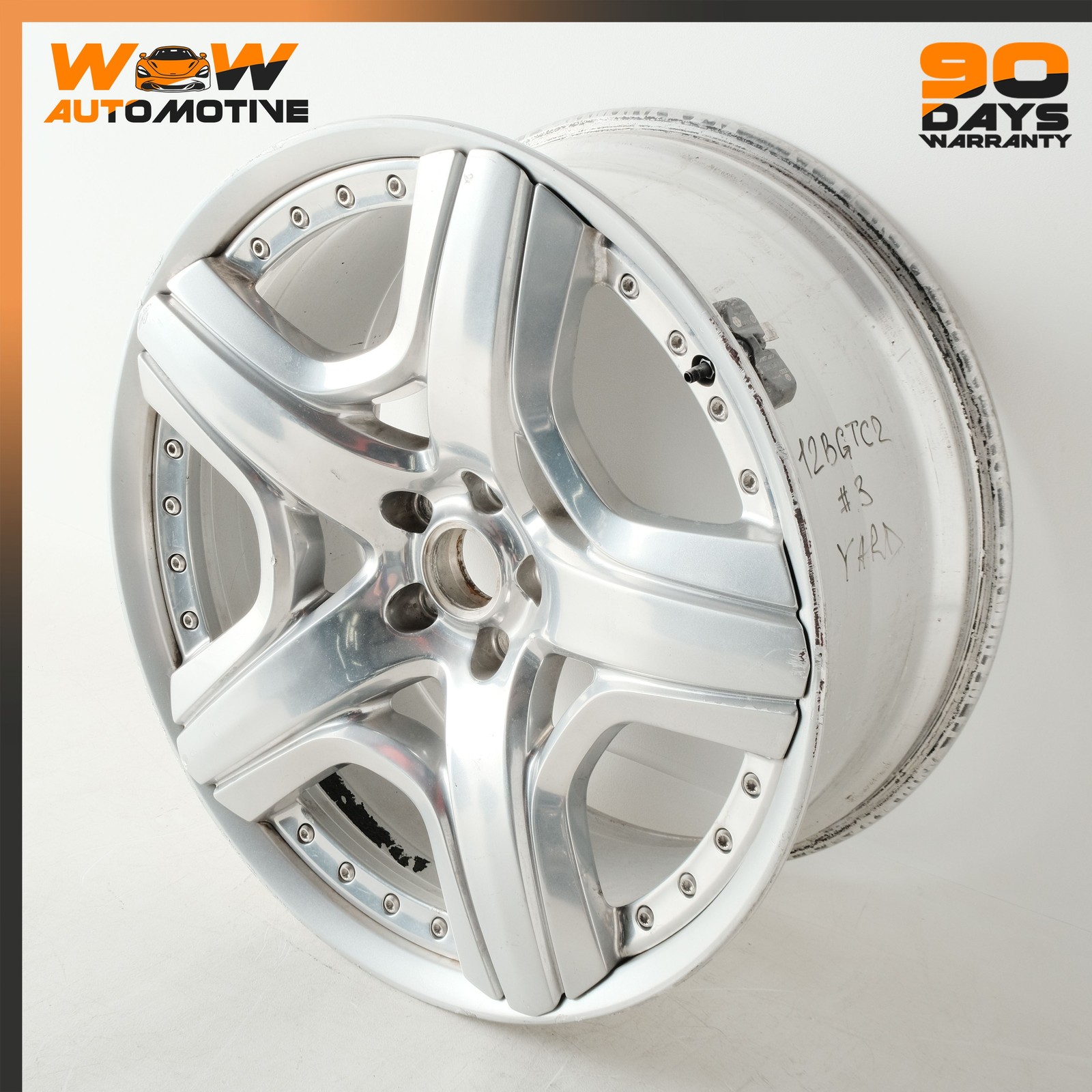 12-19 BENTLEY CONTINENTAL FLYING SPUR 9.5 X 21 21" WHEEL RIM 3W0601025DA 3 OEM