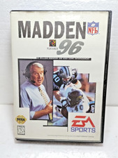 Madden NFL Football 96 (Sega Genesis, 1995) EA Sports w/ Manual & Case