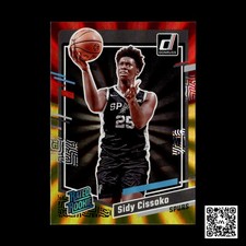 2023-24 Donruss #223 Sidy Cissoko Red and Gold Laser Holo