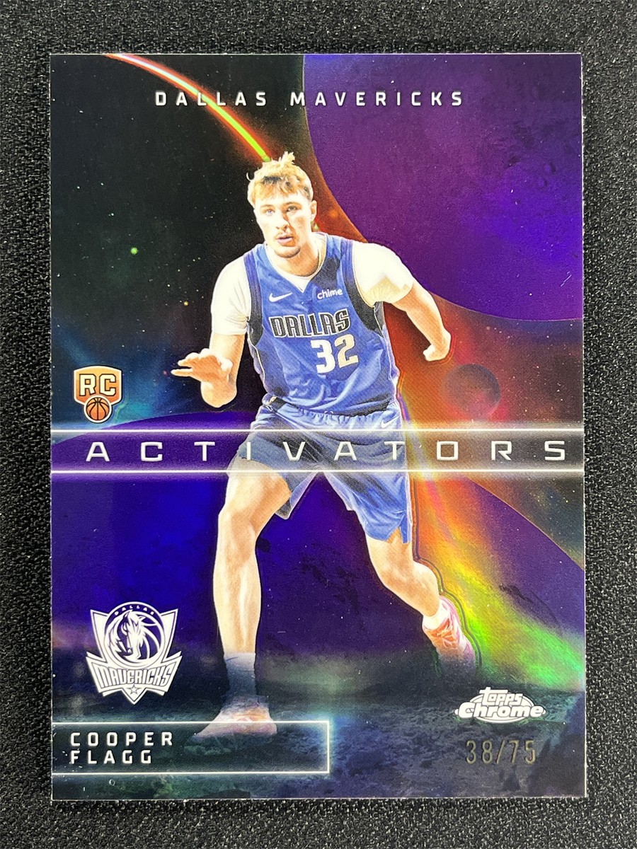 2025-26 Topps Chrome Cooper Flagg #AC-11 Purple Activators Rookie RC /75