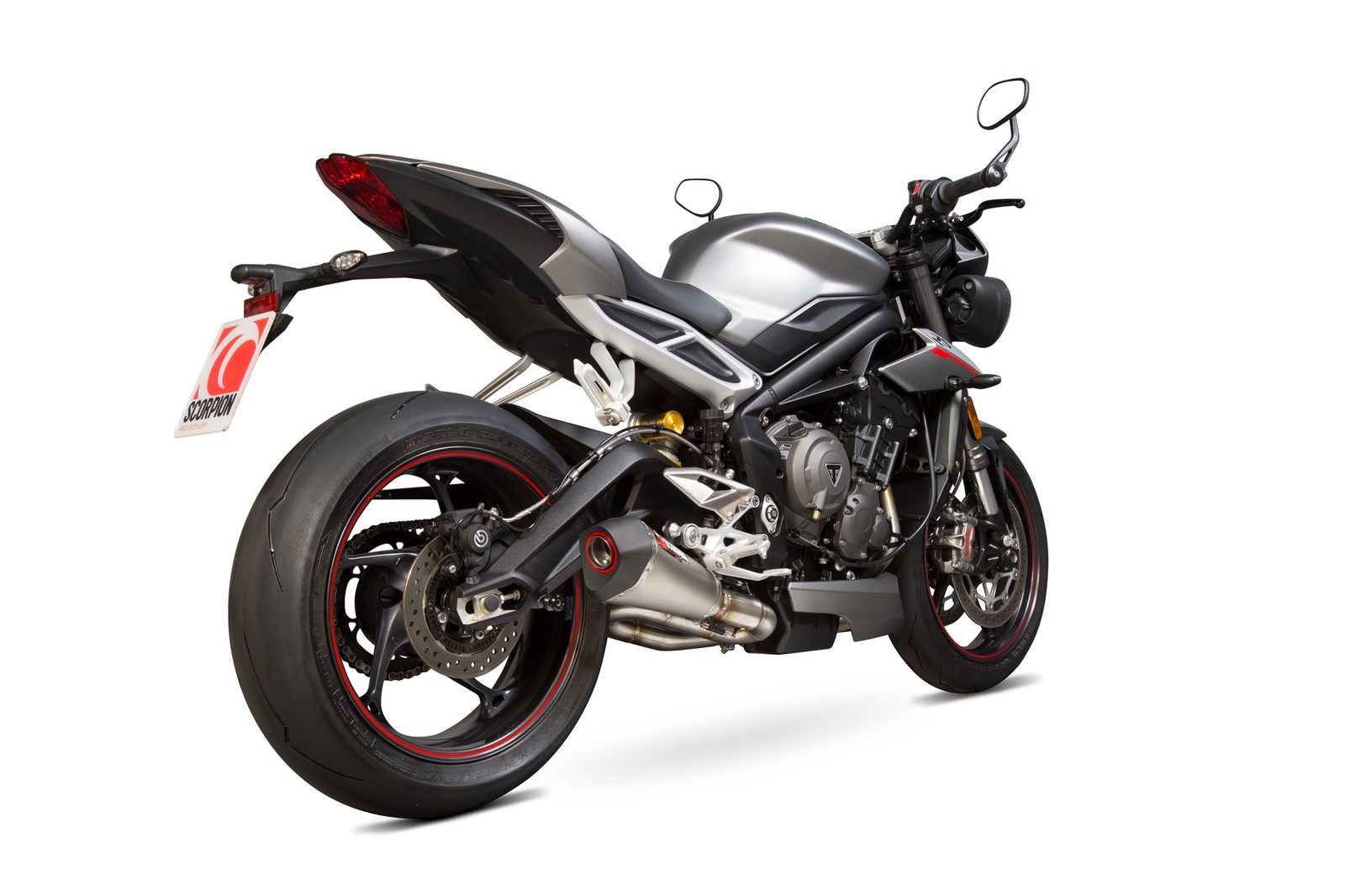 Street Triple 765 R S RS 17-19 Scorpion Exhaust Serket Titanium Slip-on RTR87TEO