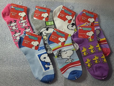 NWT 7 Pairs Peanuts Snoopy Ankel Socks 9-11