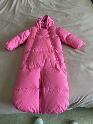 Baby Gap Snowsuit 6-12M Pink Puffer Cold Control Ultra Max