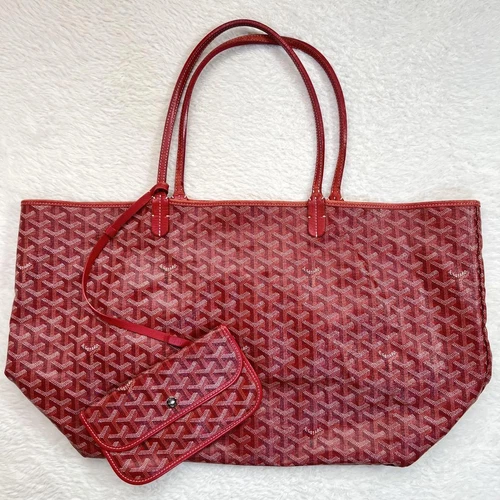 Borsa tote Goyard Saint Louis rossa con marsupio usata include tracolla