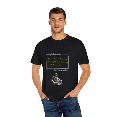 Marcus Aurelius Inspirational T-Shirt, Unisex Philosophy Tee, Stoic Apparel