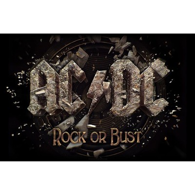 AC/DC - Rock Or Bust Premium Posterflagge Größe / size: ca. 105 x 65 cm