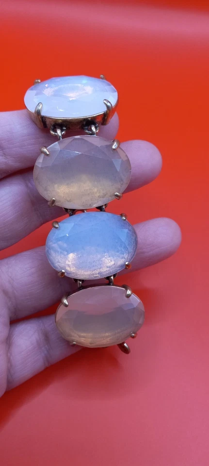 Pulsera J.Crew Auténtica Estilo Cuarzo Helado 7 pulgadas Foto 4 de 4