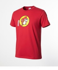 Buc-ees Youth Unisex Red T-Shirt YL With Beaver Logo
