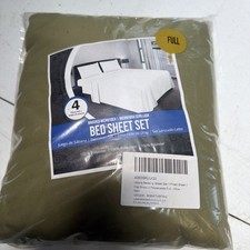 Beige Premium Brushed Microfiber Bed Sheet Se...