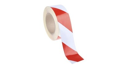 5056279153201 Taśma odblaskowa, kolor: Czerwony/biały, 50mm x 25m, RS PRO RS COM