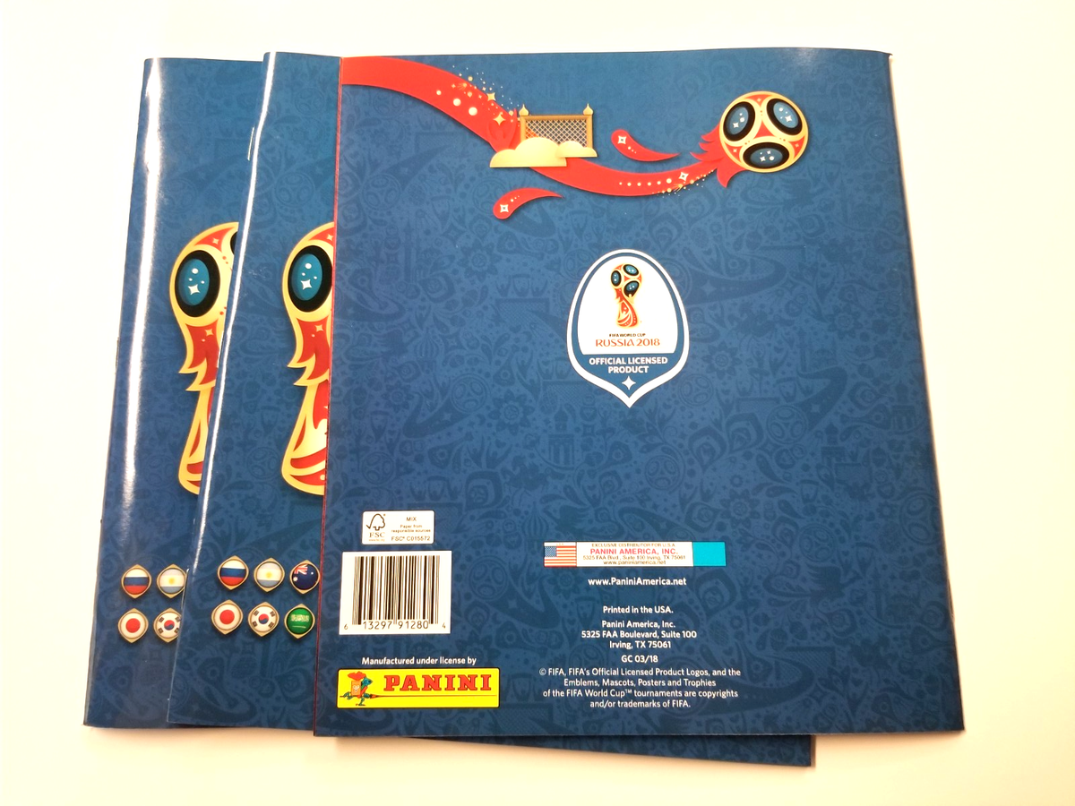 Panini FIFA World Cup Russia 2018 Album Lot of 3 | eBay