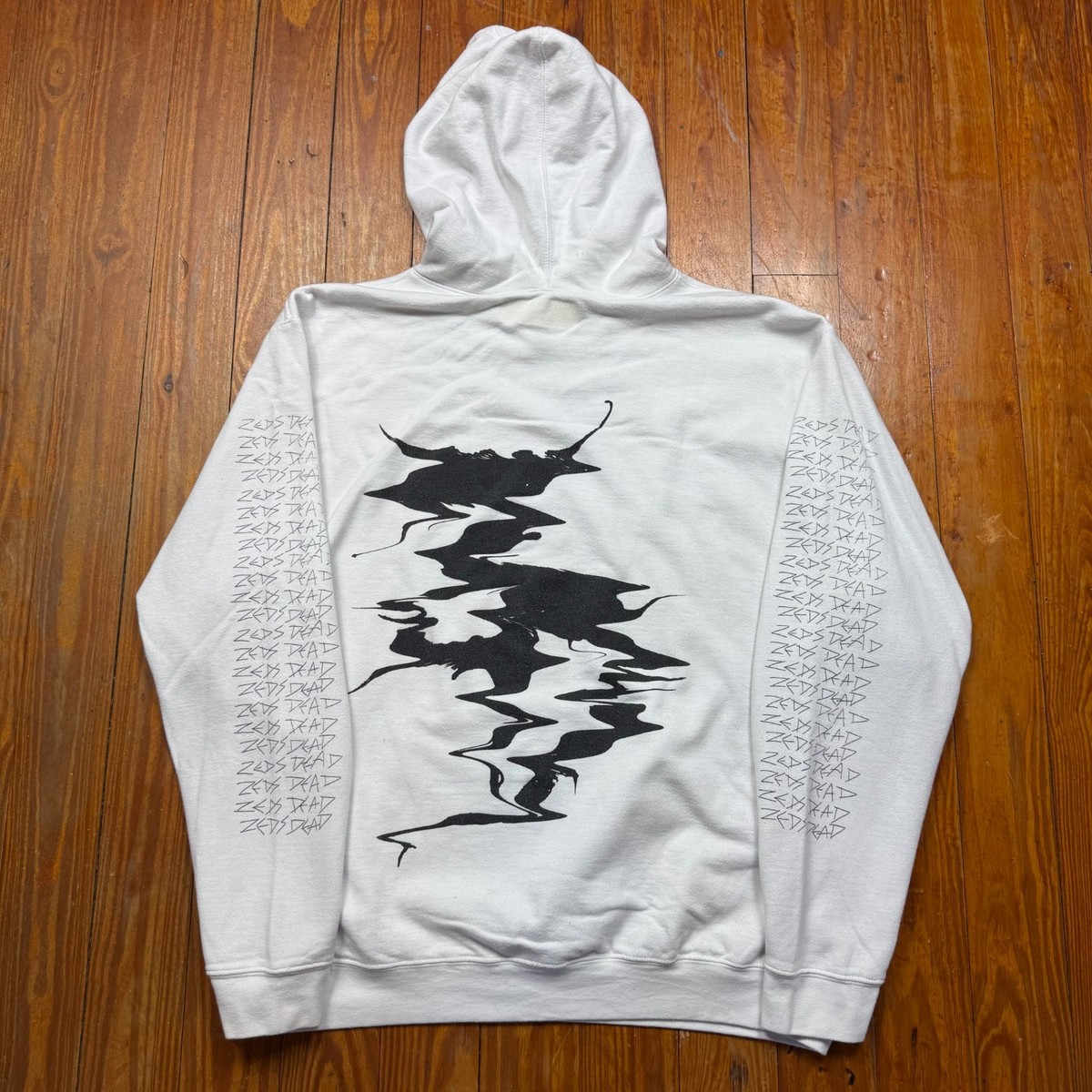 Zeds Dead Hoodie Mens Size Large White EDM Electronic Music