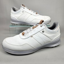 Footjoy FJ Stratos Spikeless Mens US Size 10 M White Gray Golf Shoes 50043