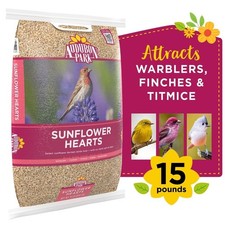 15 lb Bag Sunflower Hearts Wild Bird Food No Shells High Fat Mealbirds Feed New 2.84 per gallon
