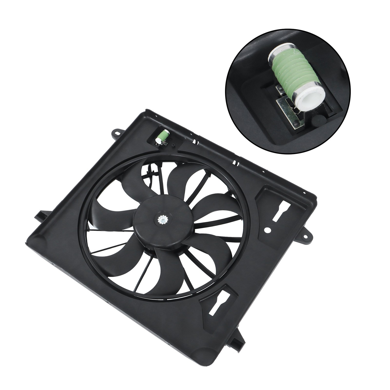 For Jeep JK Wrangler 2007-2011 V6 3.8L 55056642AB Radiator Cooling Fan Assembly thumbnail 6