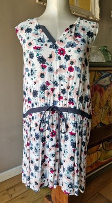 Comptoir des Cotonniers Kleid Gr.44 geblümt gefüttert mit 100% Viskose