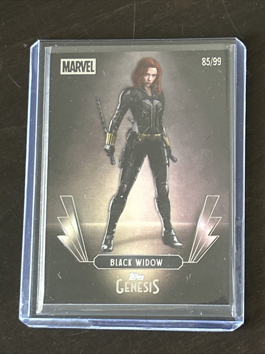 2025 Topps Genesis Black #91 BLACK WIDOW - 85/99 - Marvel