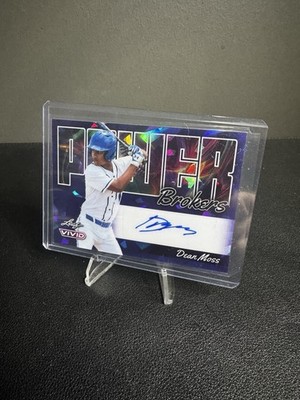 Dean Moss 2024 Leaf Vivid Power Brokers Blue Auto /7 #PB-DM1