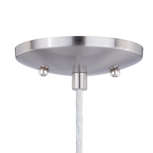Vaxcel Lighting P0278 Nickel Milano Single Light 5"W Pendant With A Glass Shade - Picture 3 of 9