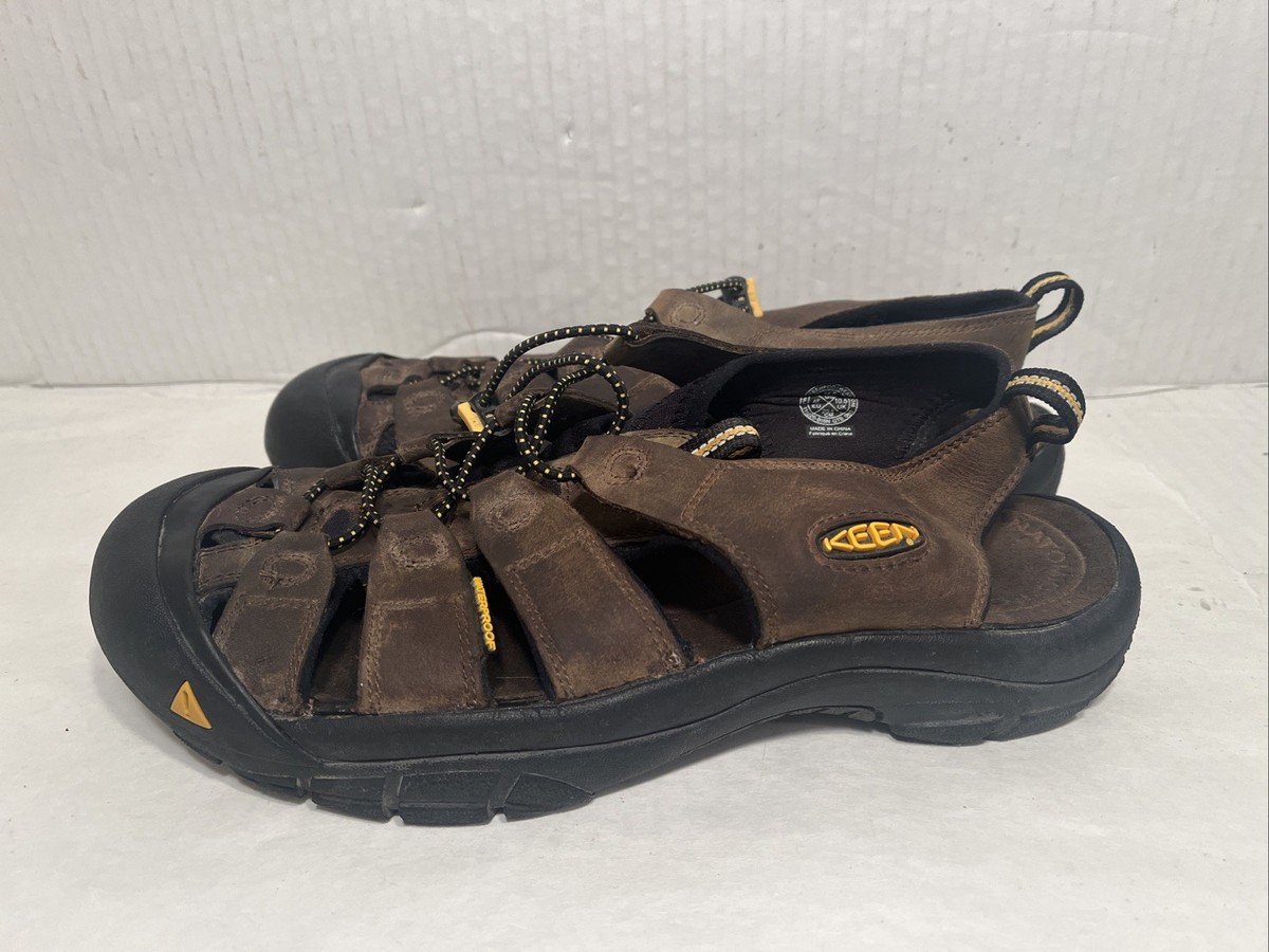 Keen Newport H2 Water Hiking Sandals Brown Leather Straps  display picture 1