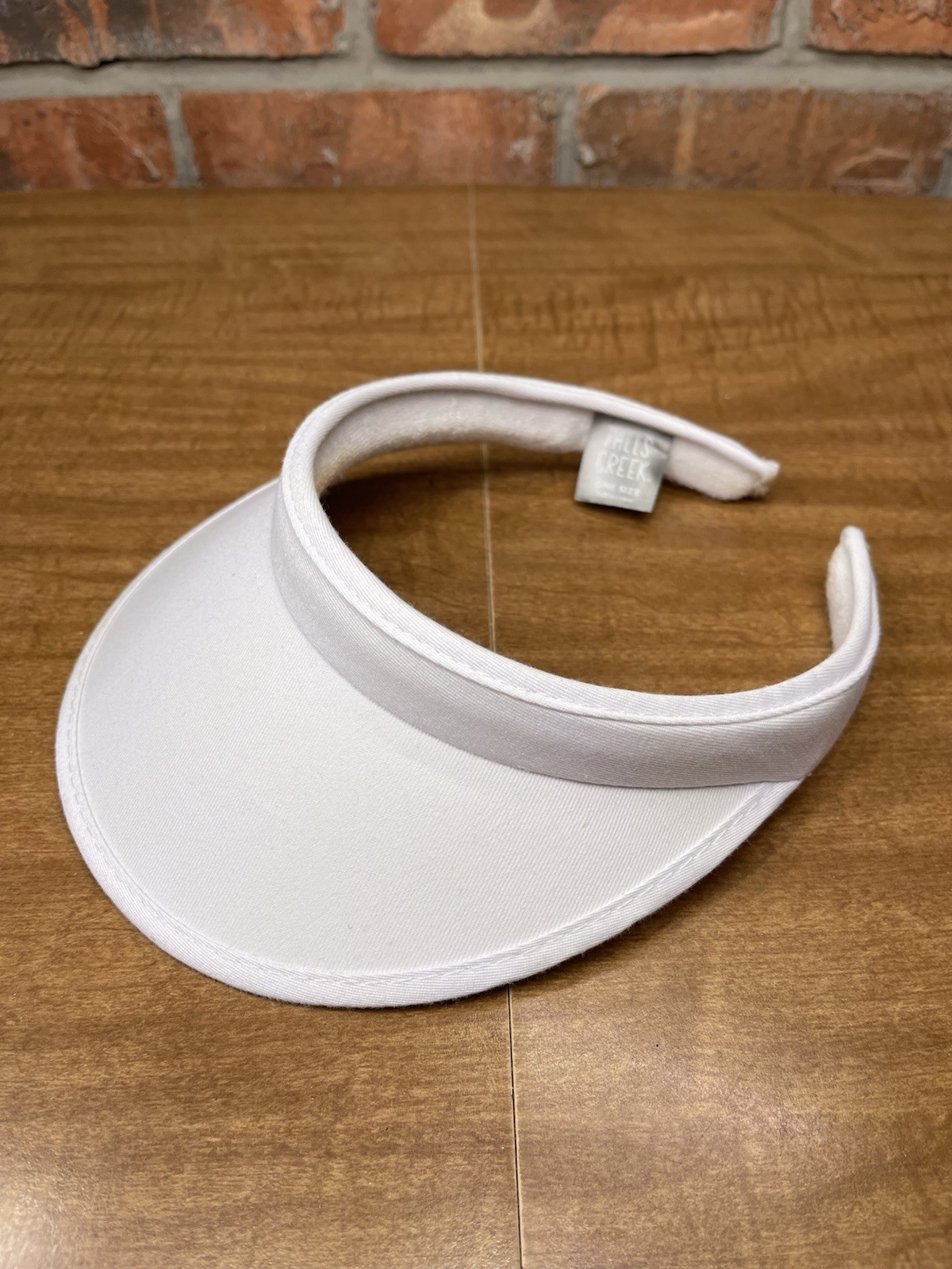 Plain Blank Solid White Womens Visor Golf Beach G… - image 2