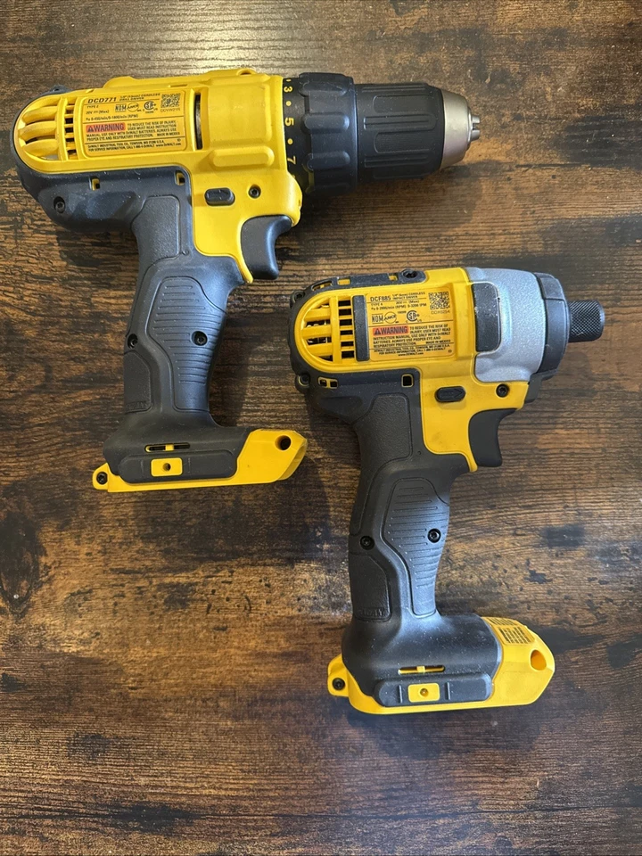 Dewalt 20 V Max Drill Driver Impact Combo Set Of 2 Tools Only New DCD771 DCF885 - Image 2 of 4