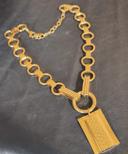 collana dorata vintage americana anni 60 con ciondolo