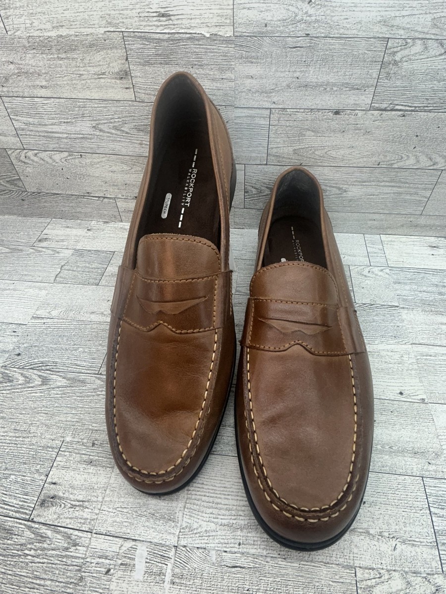 Rockport Shoes Mens Size 13 Brown Leather Loafers TruTech  display picture 2
